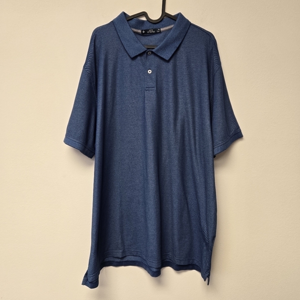 Members Mark Stretch Polo Deep Sea Blue XXL